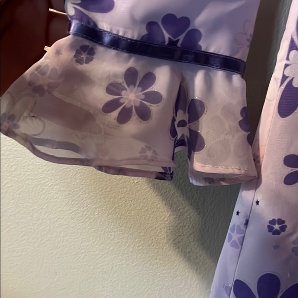 Floral Kids Dress in Purple and White - Picture 5 of 8